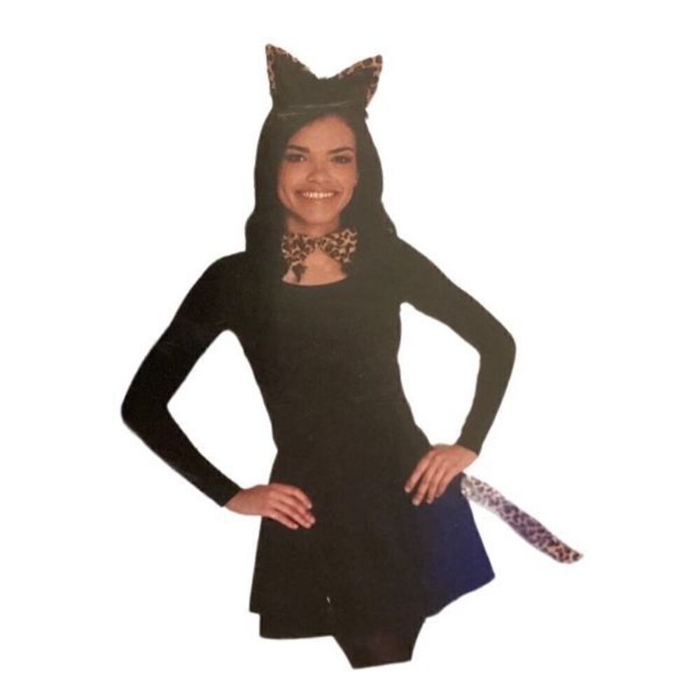 Nwt Leopard Costume Cat Halloween Dress Up Cosplay Ears Tail